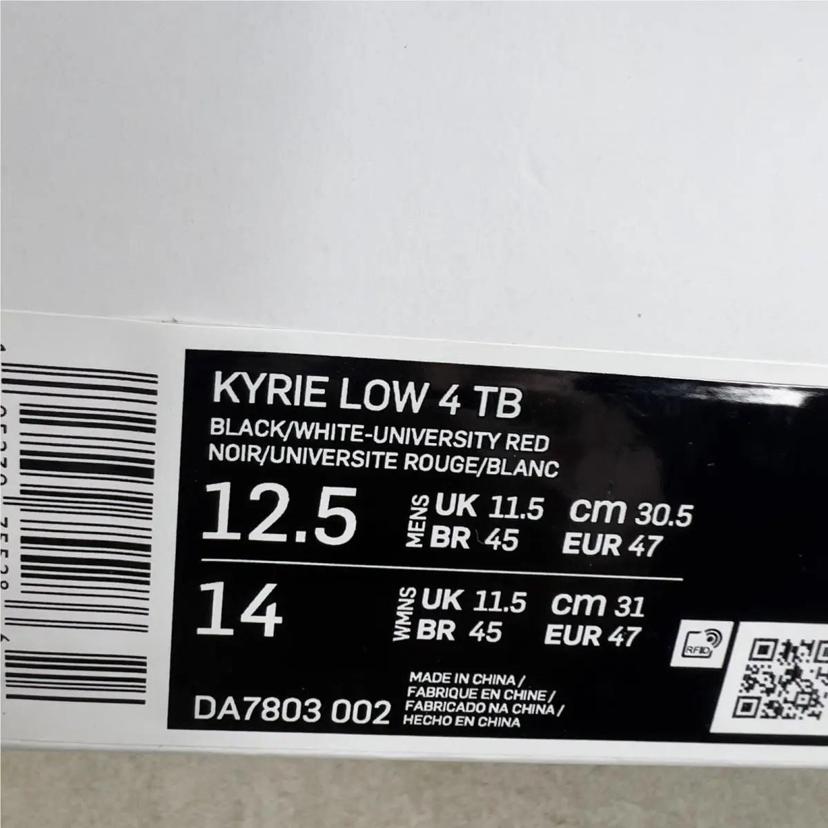 Nike shoes - Kyrie Low 4 - Kyrie Low - DA7803-002 - Black (UPC: 0195239755194) 10