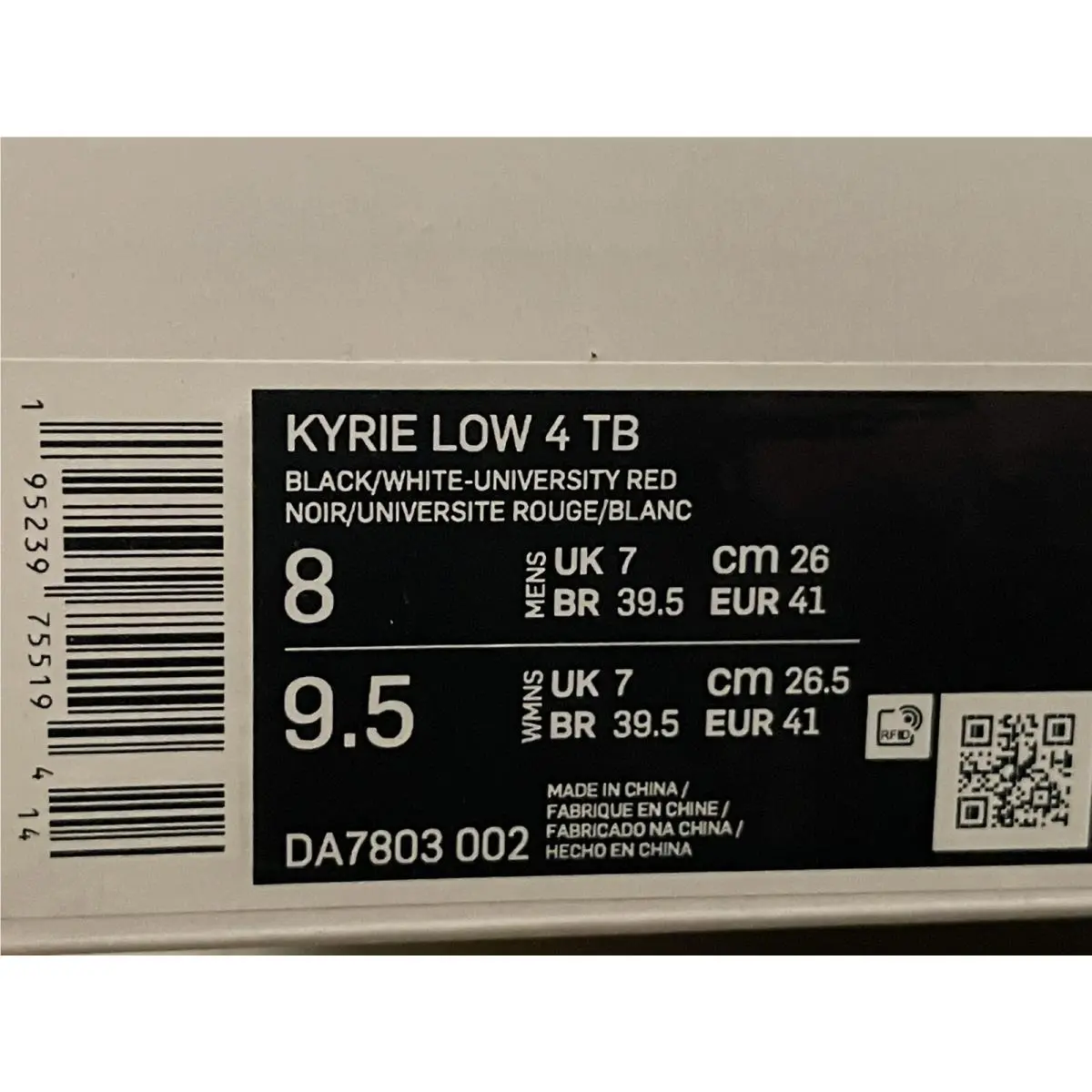 Nike shoes - Kyrie Low 4 - Kyrie Low - DA7803-002 - Black (UPC: 0195239755194) 5