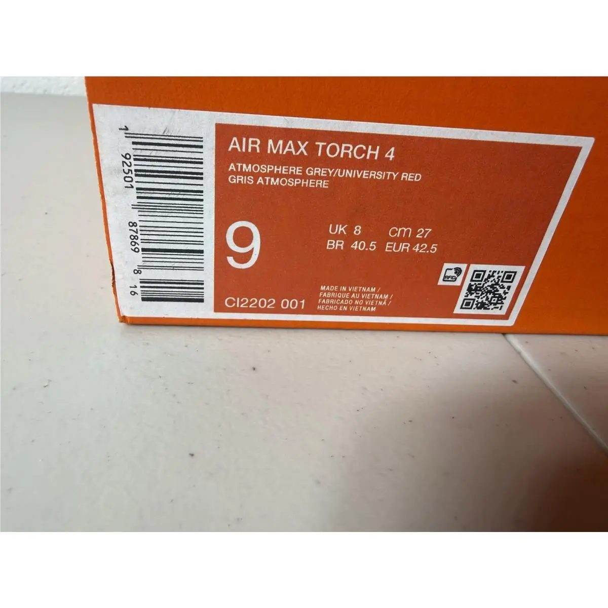 Nike shoes - Nike Air Max Torch 4 - CI2202-001 - Gray 3