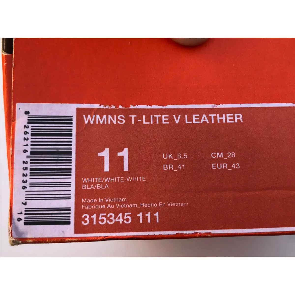 Nike shoes - T-Lite V - White 6