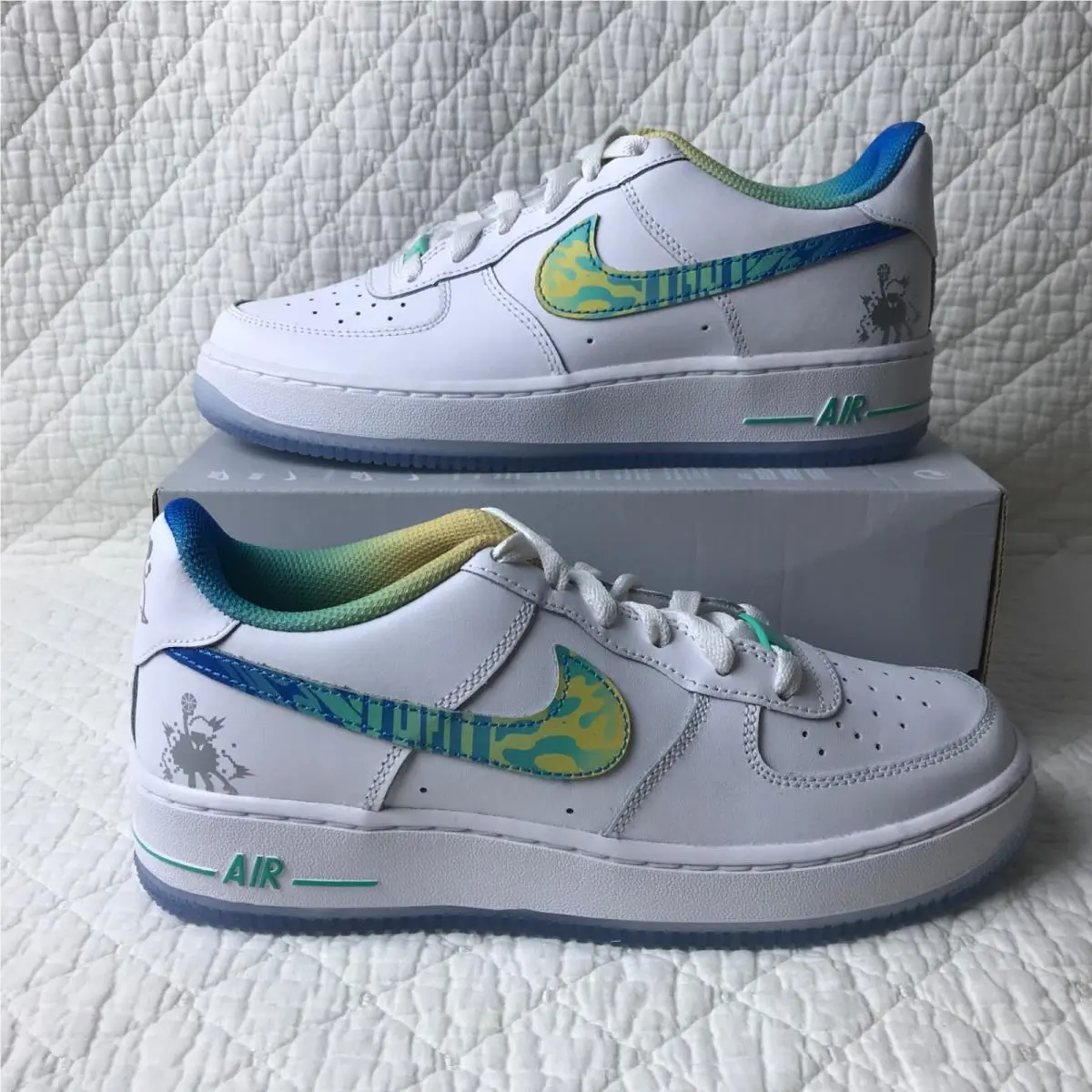 Nike Air Force 1 LV8 GS Grade School Shoes Youth SZ 6Y Multicolor FJ7691-191