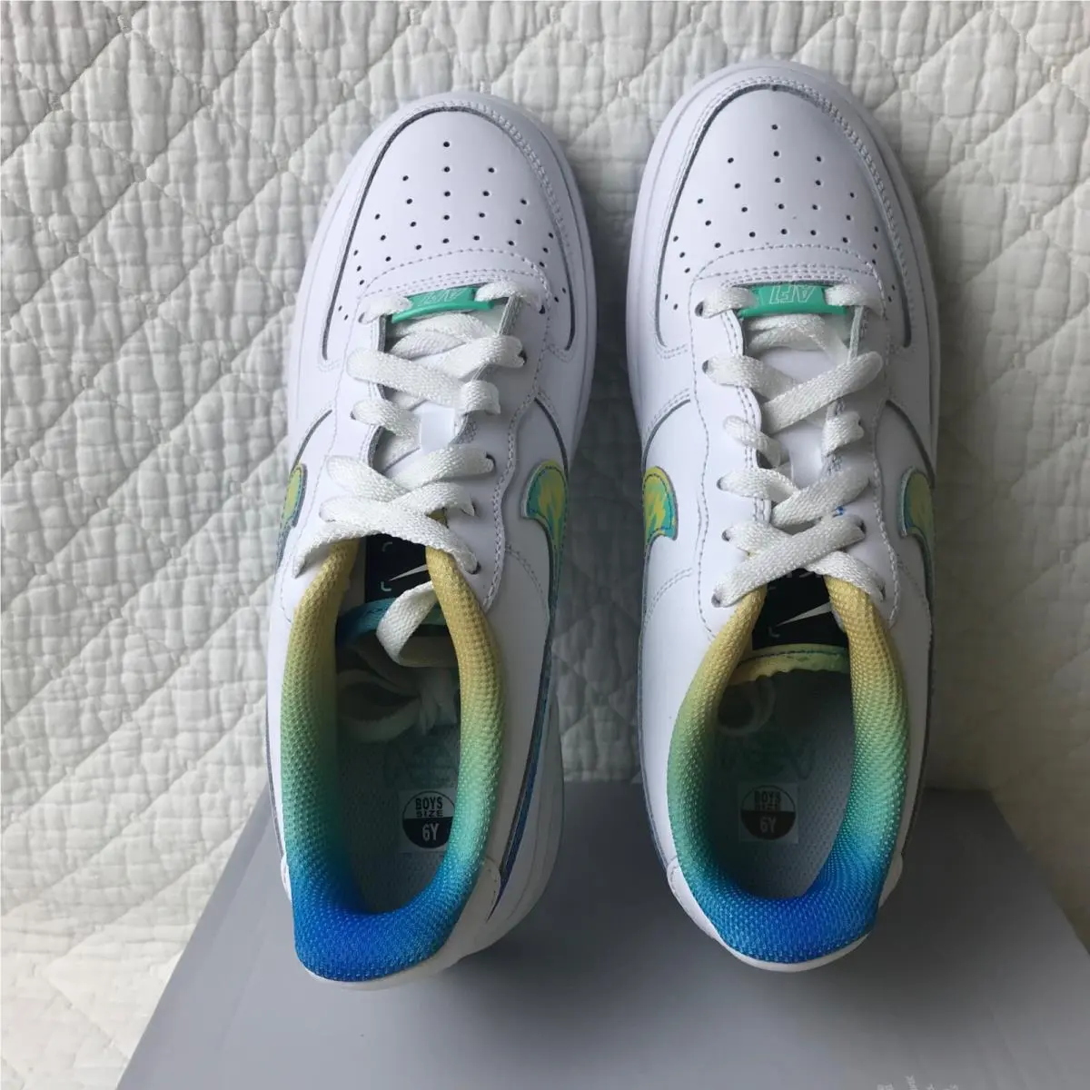Nike shoes - Nike Air Force 1 LV8 GS - FJ7691-191 - White/Multi-Color-White 8