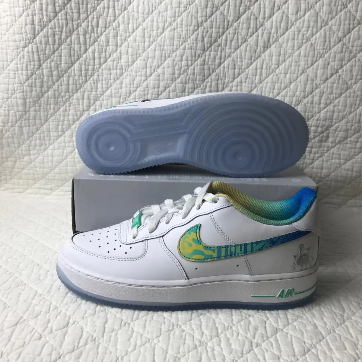 Nike shoes - Nike Air Force 1 LV8 GS - FJ7691-191 - White/Multi-Color-White 2