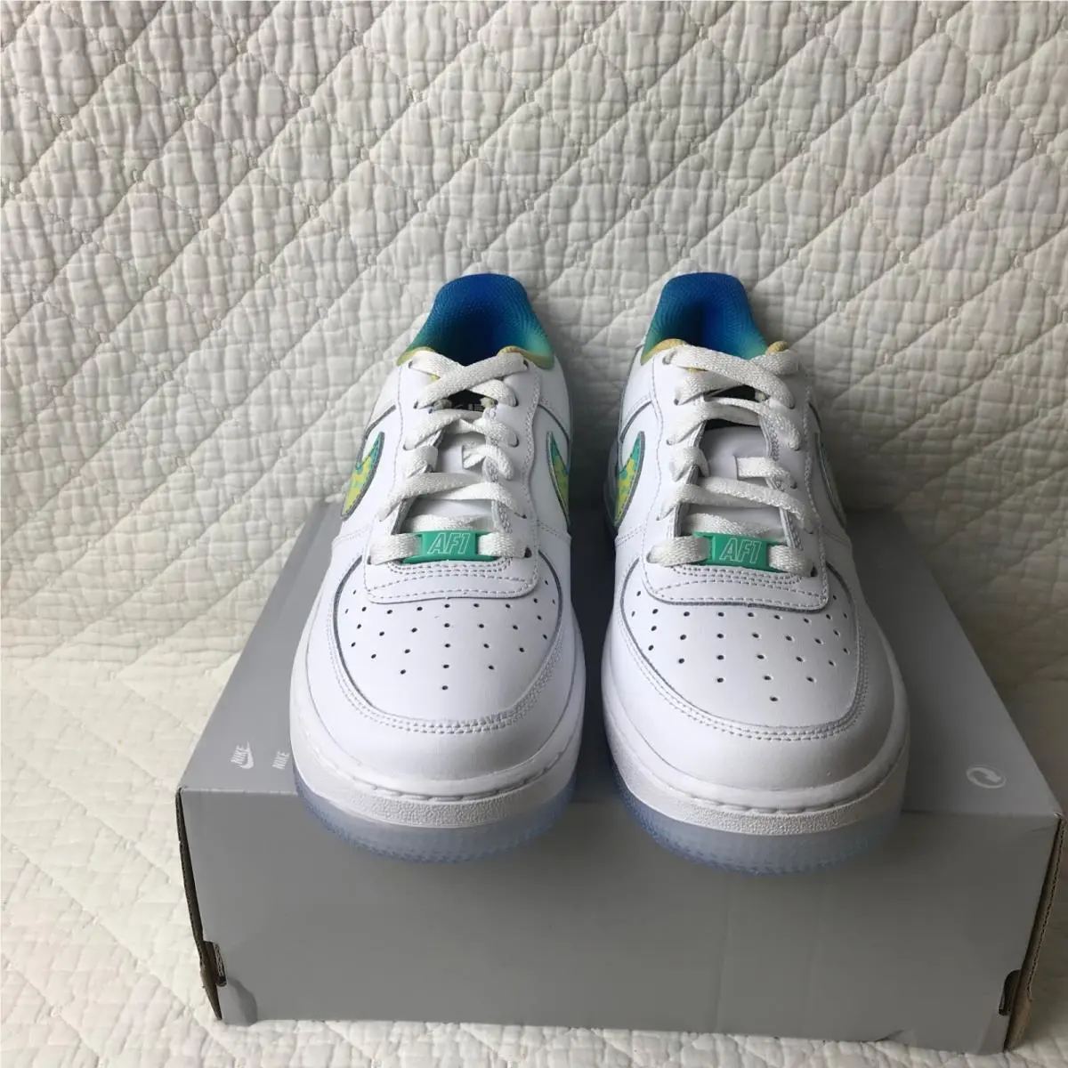 Nike shoes - Nike Air Force 1 LV8 GS - FJ7691-191 - White/Multi-Color-White 3