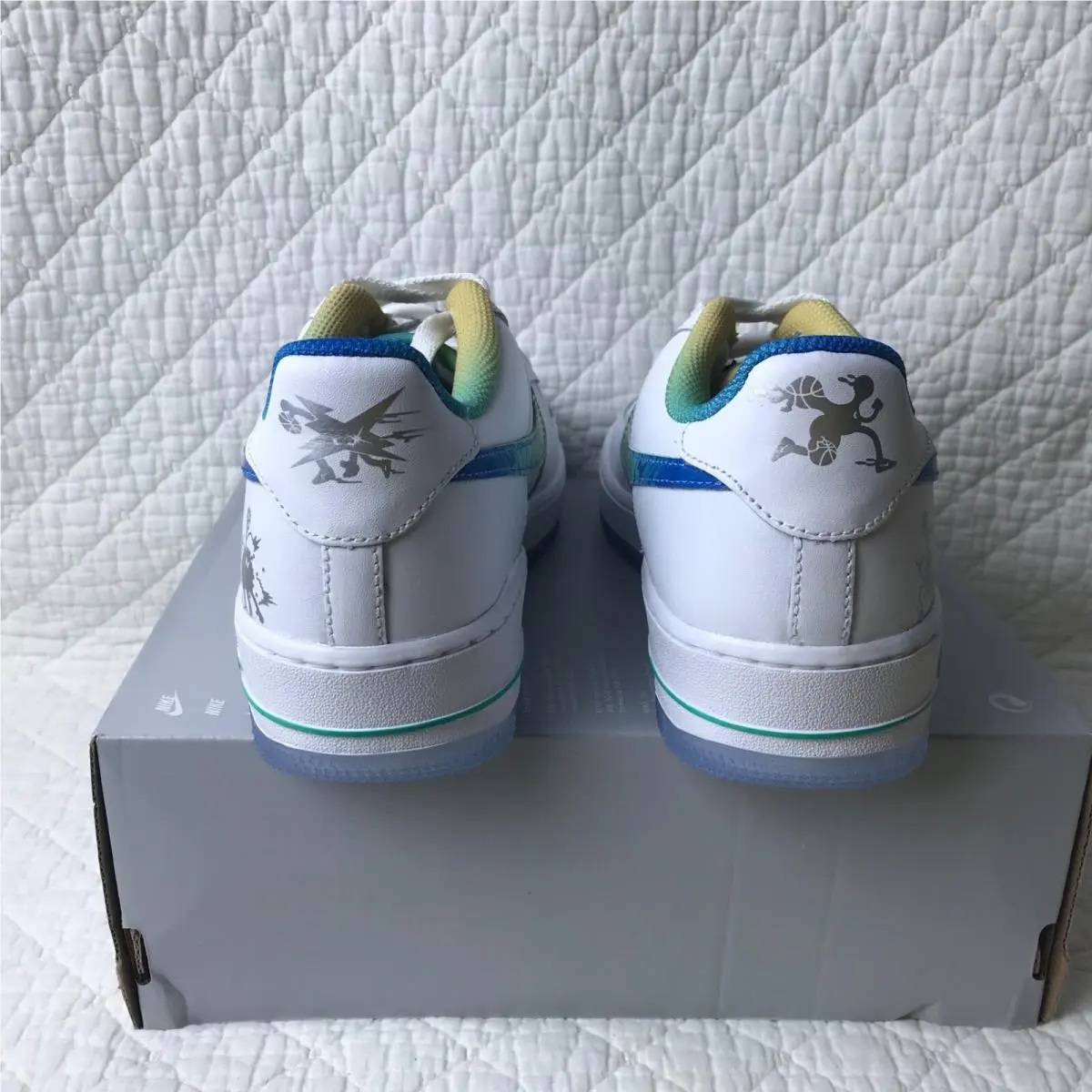 Nike shoes - Nike Air Force 1 LV8 GS - FJ7691-191 - White/Multi-Color-White 4