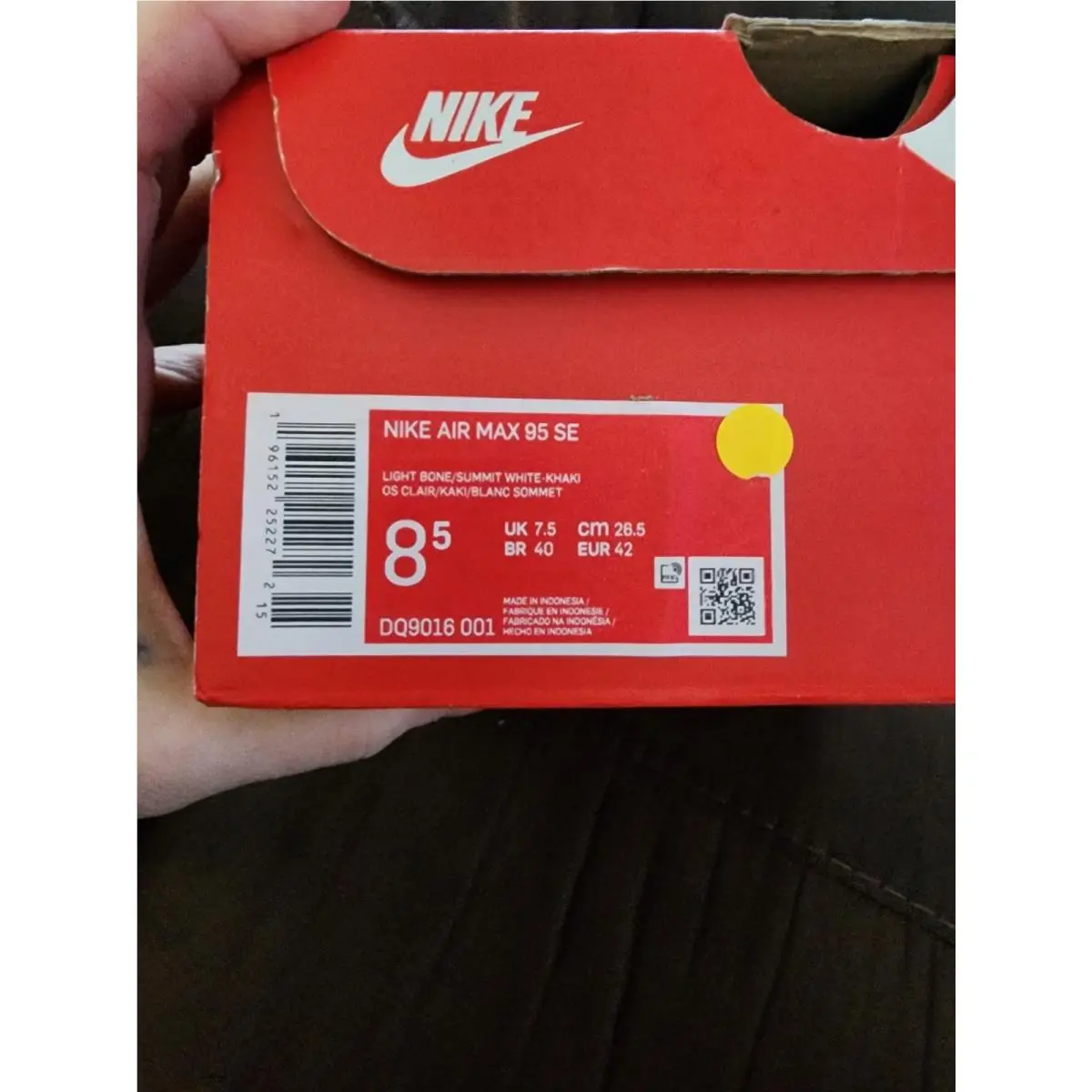 Nike shoes - Nike Air Max 95 - Air Max - DQ9016 001 - bone/white/khaki (UPC: 194498582022) 2