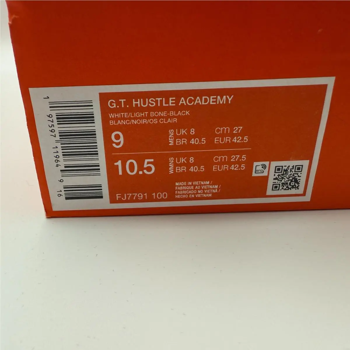 Nike shoes - Nike GT Hustle Academy - Hustle Academy - FJ7791 100 - White 0