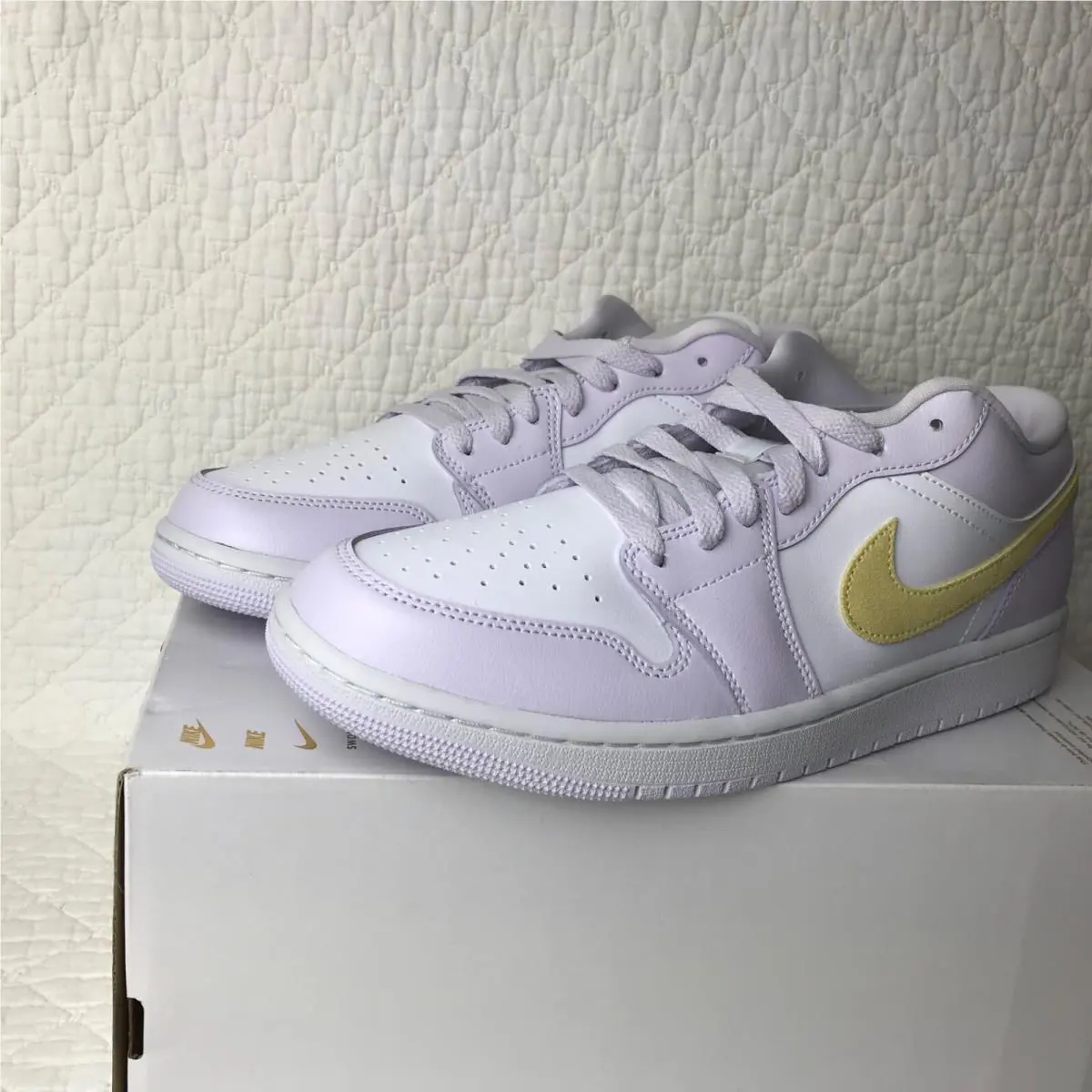 Nike shoes - Nike Air Jordan 1 - Air - DC0774-501 - Barely Grape/Lemon Wash-White 7