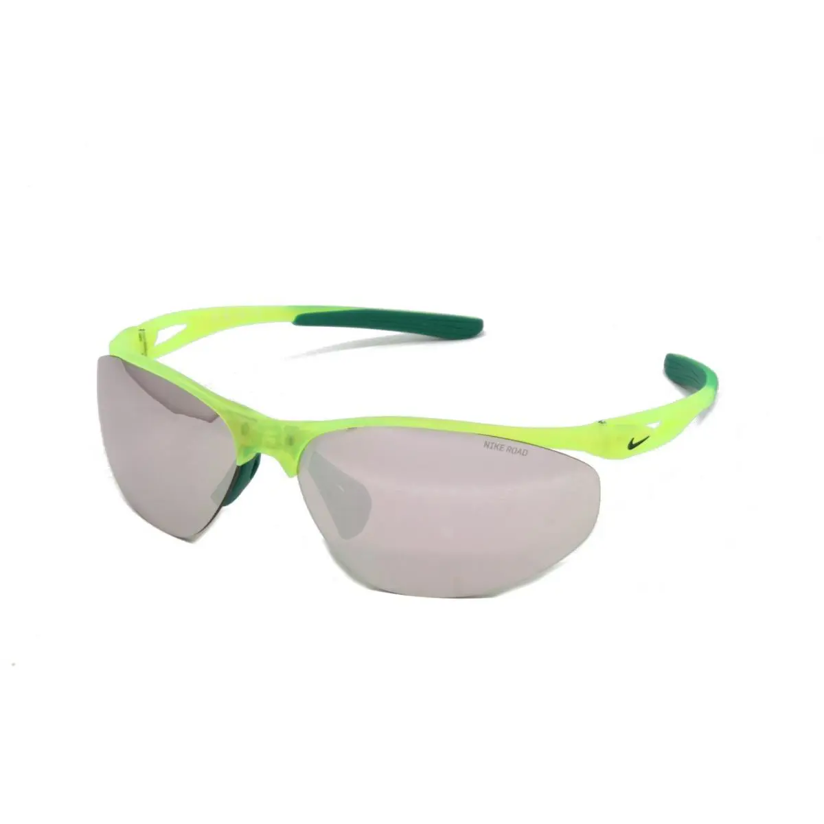 Sunglasses Aerial E Unisex Oval Plastic Matte Volt 69mm Mirrored Lens by Nike