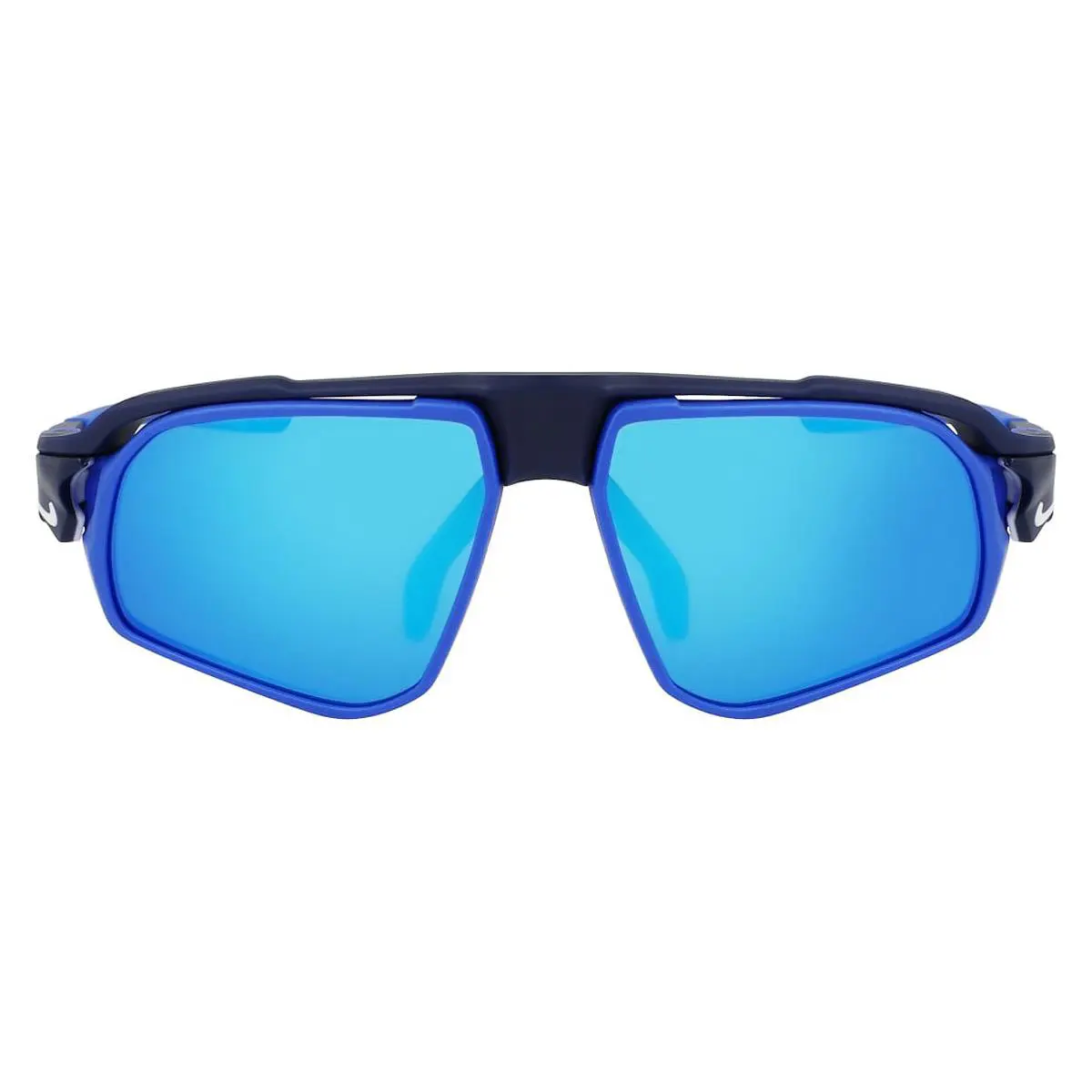 Nike Nik Sunglasses Men Matte Navy / Blue Mirrored/volt 59mm