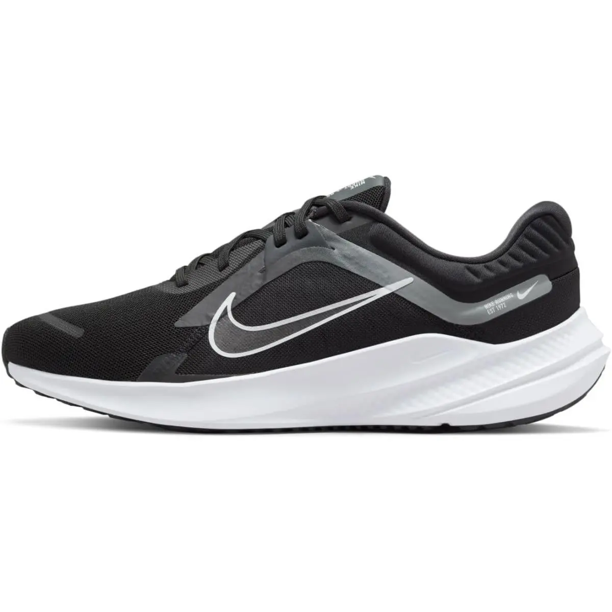 Size 10.5 Men Size 12 Women - Nike Quest 5 Black White Smoke Grey DD0204 001