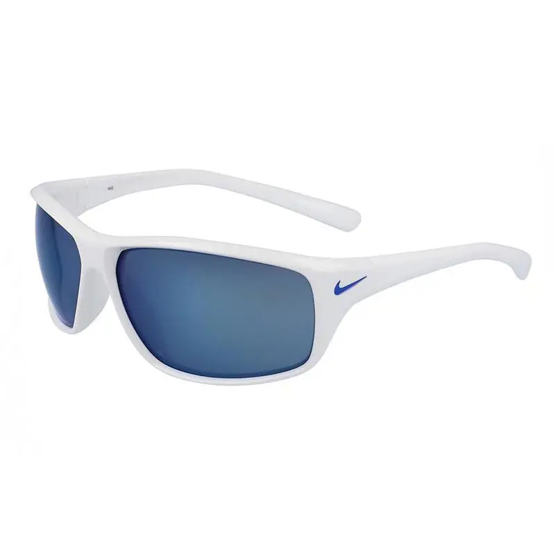 Nike Adrenaline MI EV1134 144 White Grey/blue Mirror 64-14-135 Sunglasses - Frame: White Grey, Lens: Blue Mirror, code: 144