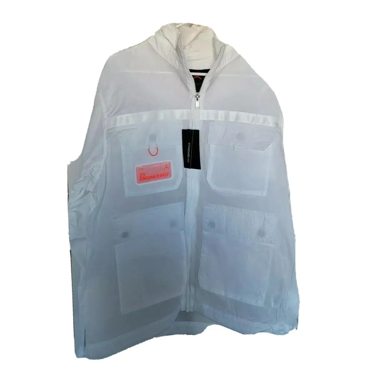 Air Jordan Engineered Hooded Windbreaker Jacket Men`s Size LG CK8935-100 by Nike