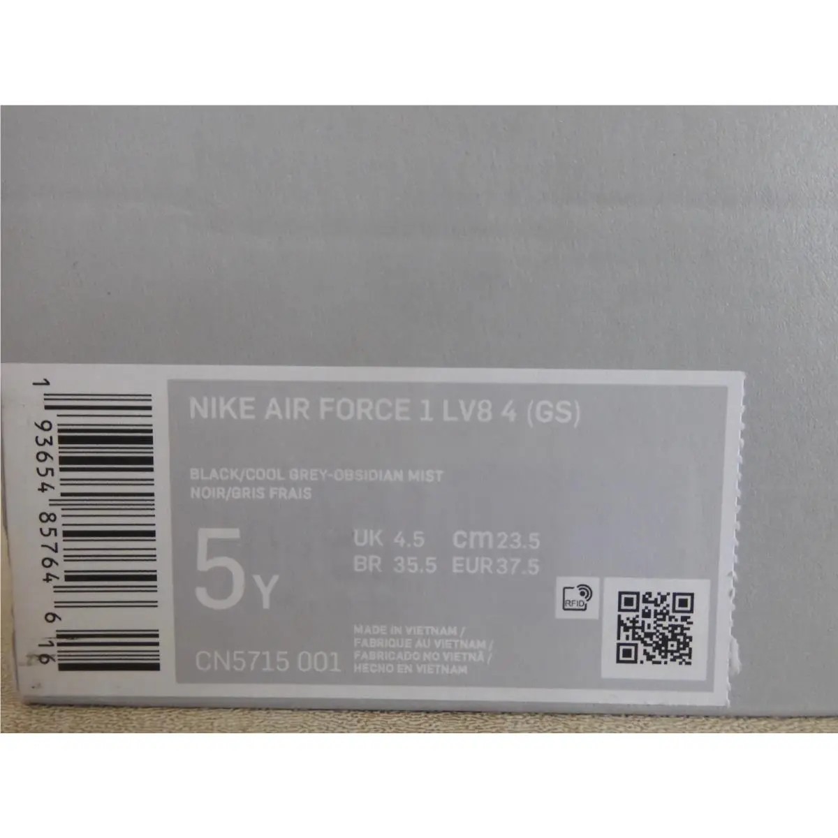 Nike shoes - Nike Air Force 1 LV8 - CN5715 001 - Black (UPC: 193654857646) 6