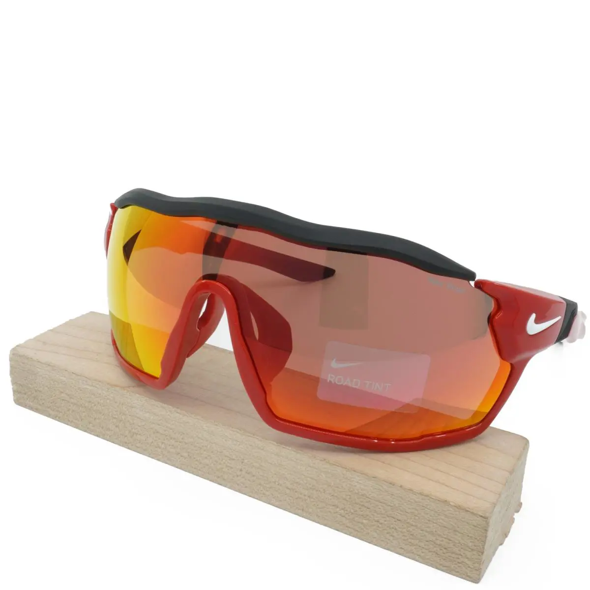 FD1887-657 Mens Nike Show X Rush Team Sunglasses - Frame: University Red