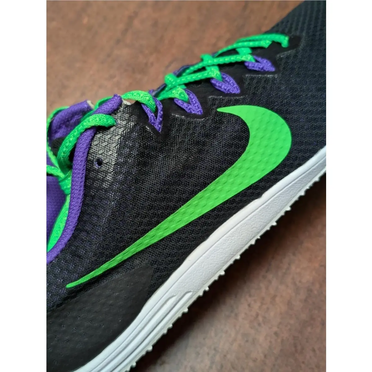 Nike shoes - Nike Zoom Rival Distance - Zoom Rival Distance - 806556-035 - Black Green Strike FRC Purple (UPC: 0886916624703) 3