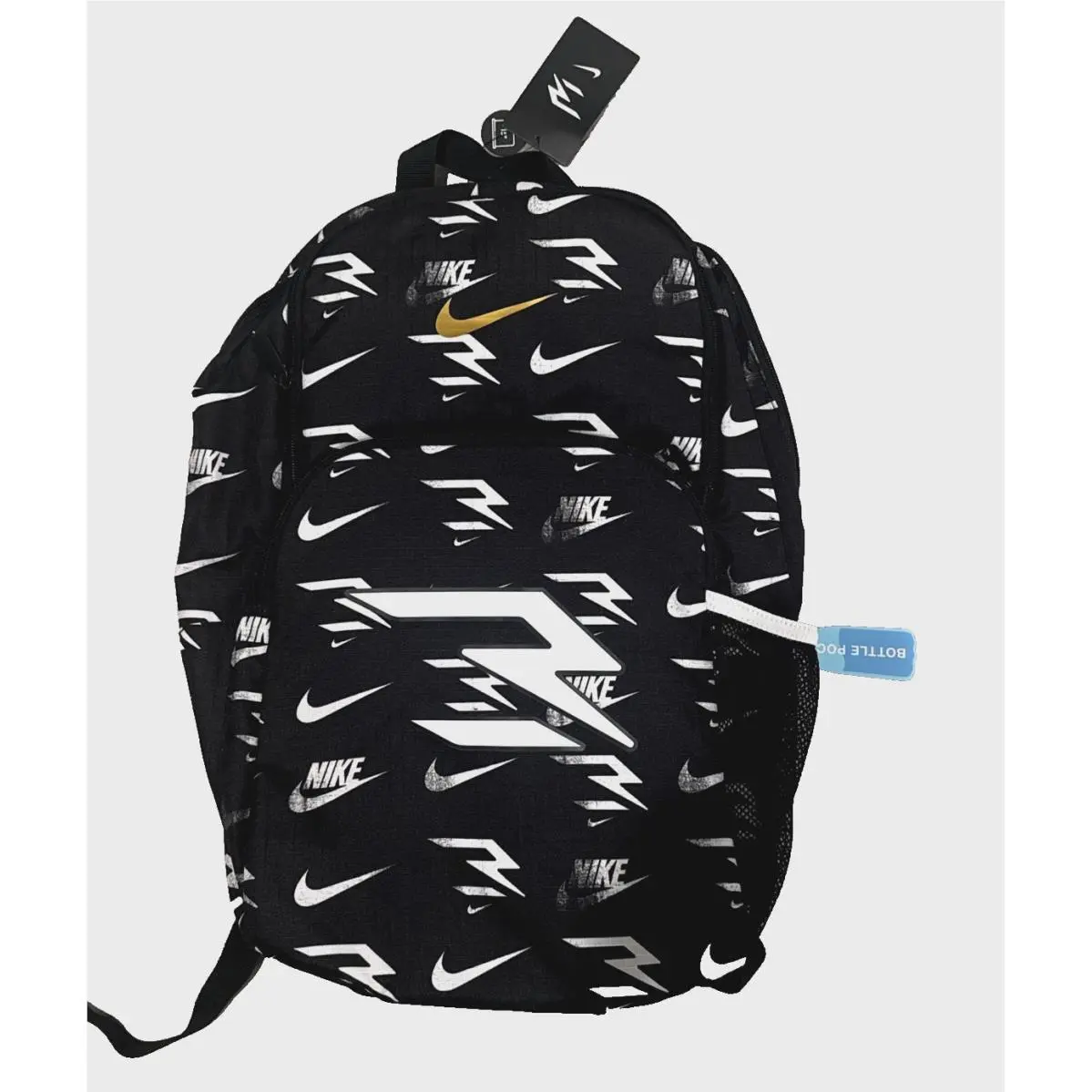 Nike 3BRAND by Russell Wilson Backpack 30L Black White Laptop Sleeve School Bag