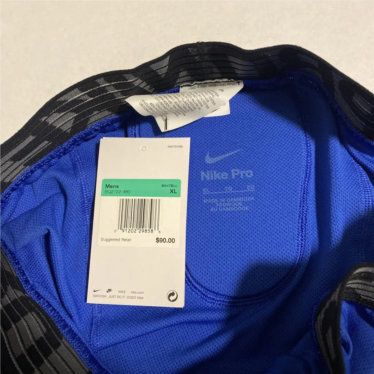Nike clothing - Nike Pro Jordan Hyperstrong - Pro Hyperstrong - bq2722-419 - Blue (UPC: 091202290108) 6