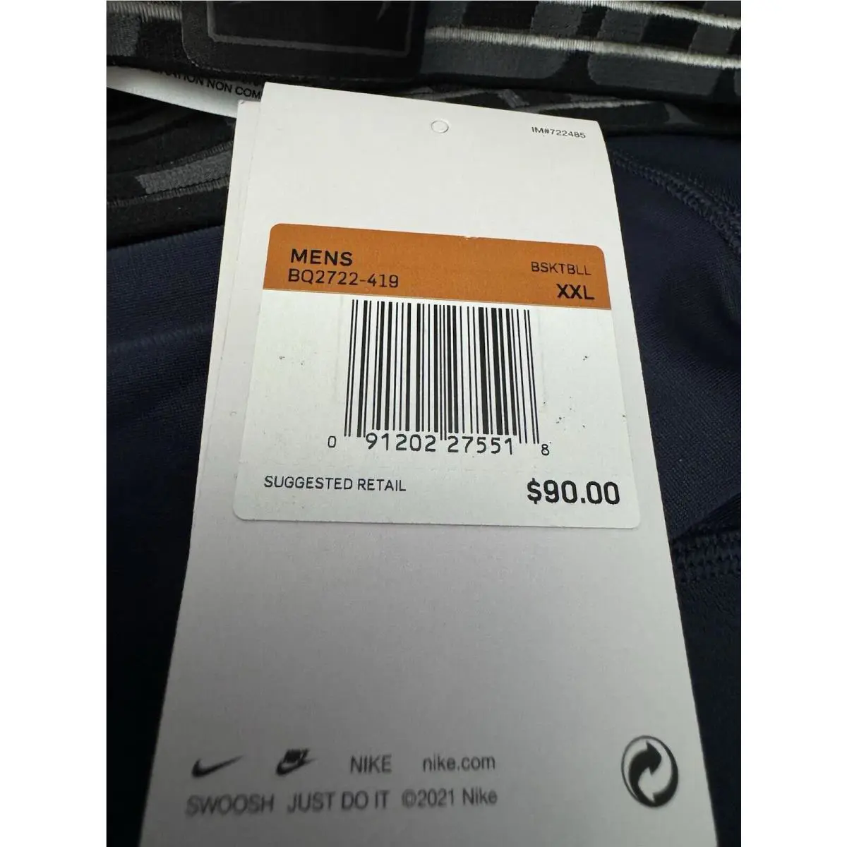 Nike clothing - Pro Hyperstrong - Pro Hyperstrong - BQ2722-419 - Blue (UPC: 0091202275518) 4