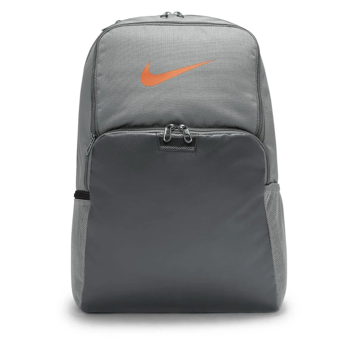 Nike Brasilia 9.5 DM3975-077 Light Smoke Grey/orange Trance Training Backpack