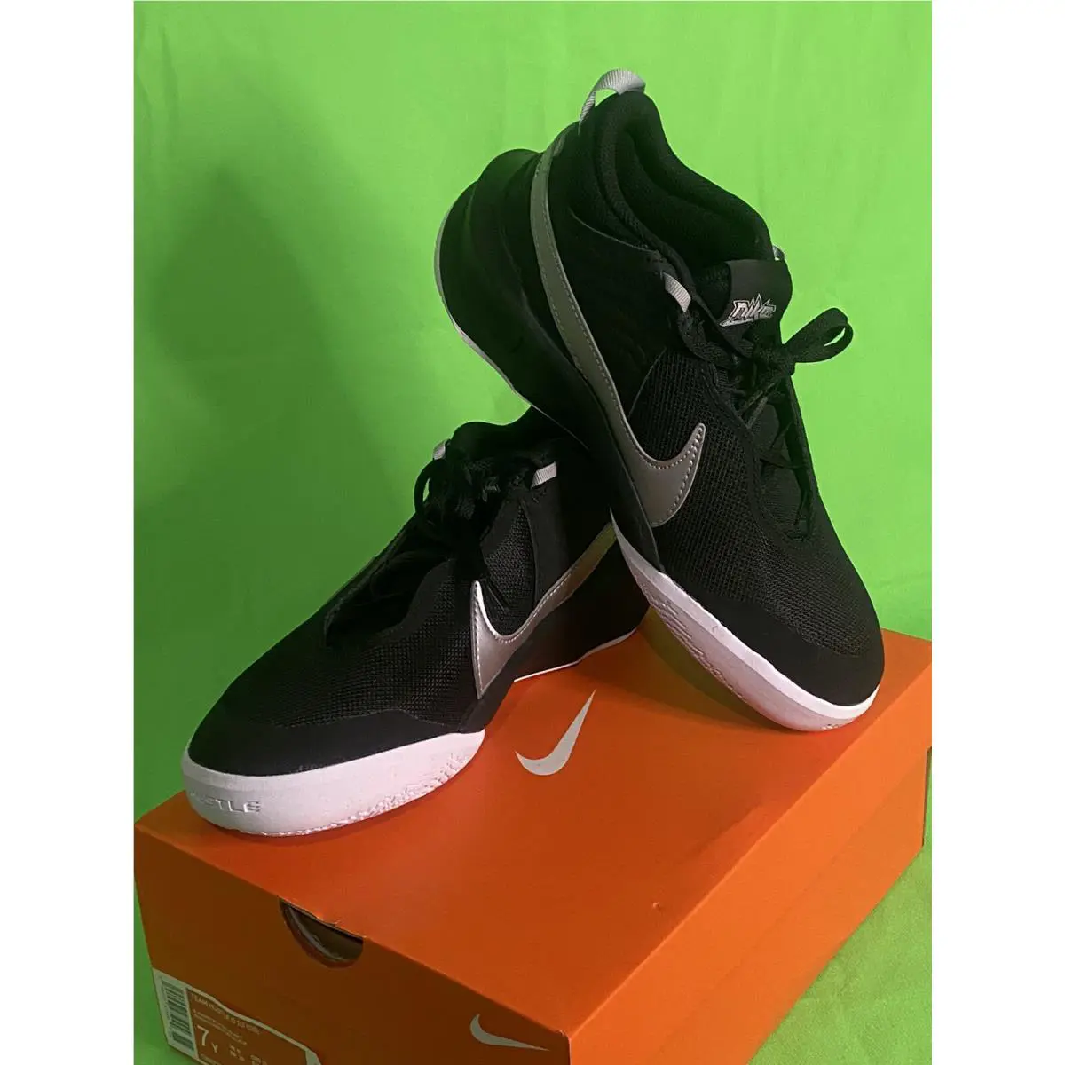 Nike shoes - Nike Presto (GS) - Presto - Black/Metallic Silver-Volt (UPC: 194957475094) 4