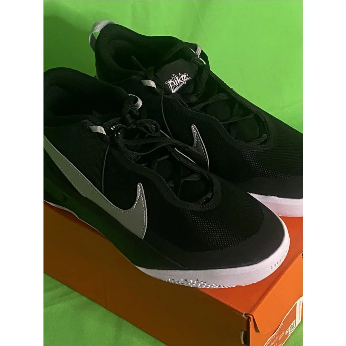 Nike shoes - Nike Presto (GS) - Presto - Black/Metallic Silver-Volt (UPC: 194957475094) 7