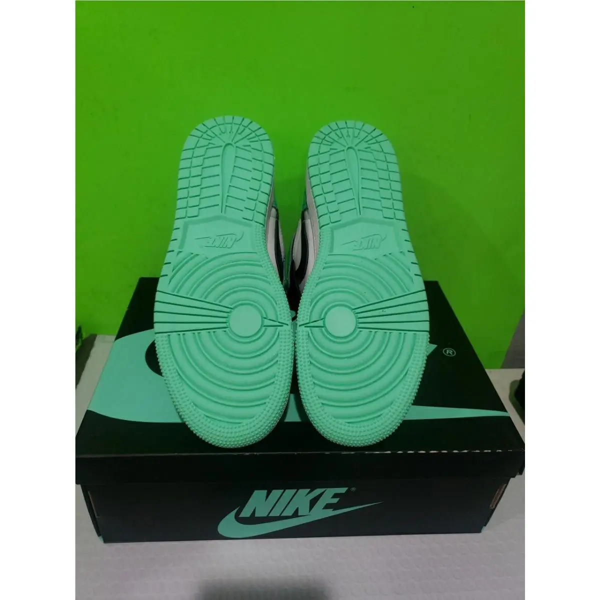 Nike shoes - Air Jordan 1 - Air - DZ5485-130 - Green, Black, White (UPC: 00197593815965) 15