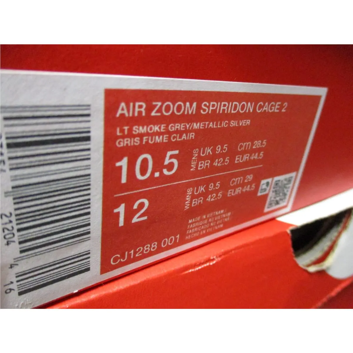 Nike shoes - Nike Air Zoom Spiridon Cage 2 - CJ1288-001 - Silver (UPC: 193154212051) 9