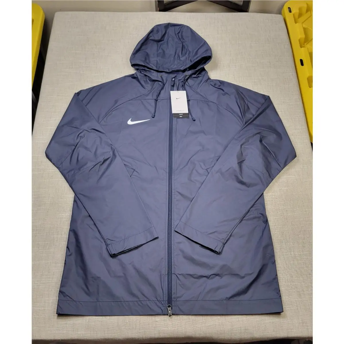 Nike Storm Fit Jacket Large Mens Blue White Academy Pro Repel Hooded Full Zip