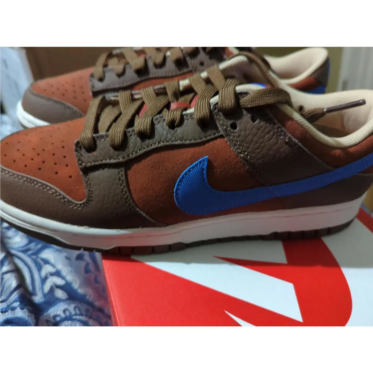 Nike shoes - Nike Dunk Low Retro PRM Mars Stone - DR9704-200 - CACAO WOW/COMET BLUE/MARS STONE/PHANTOM 5