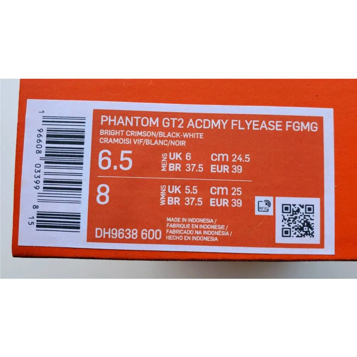 Nike shoes - Nike Phantom GT2 Acdmy Flyeasy FGMG - DH9638-600 - Red 10