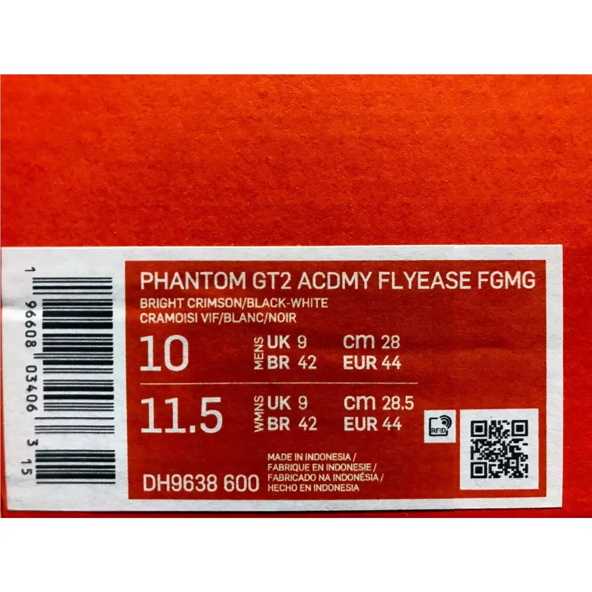 Nike shoes - Nike Phantom GT2 - Phantom - DH9638-600 - Red (UPC: 196608034063) 3