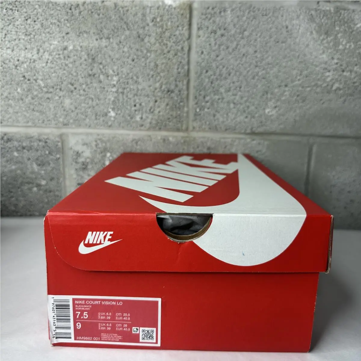 Nike shoes - Nike Court Vision - Court Vision - HM9862-001 - Black, Manufacturer: Black/White 4