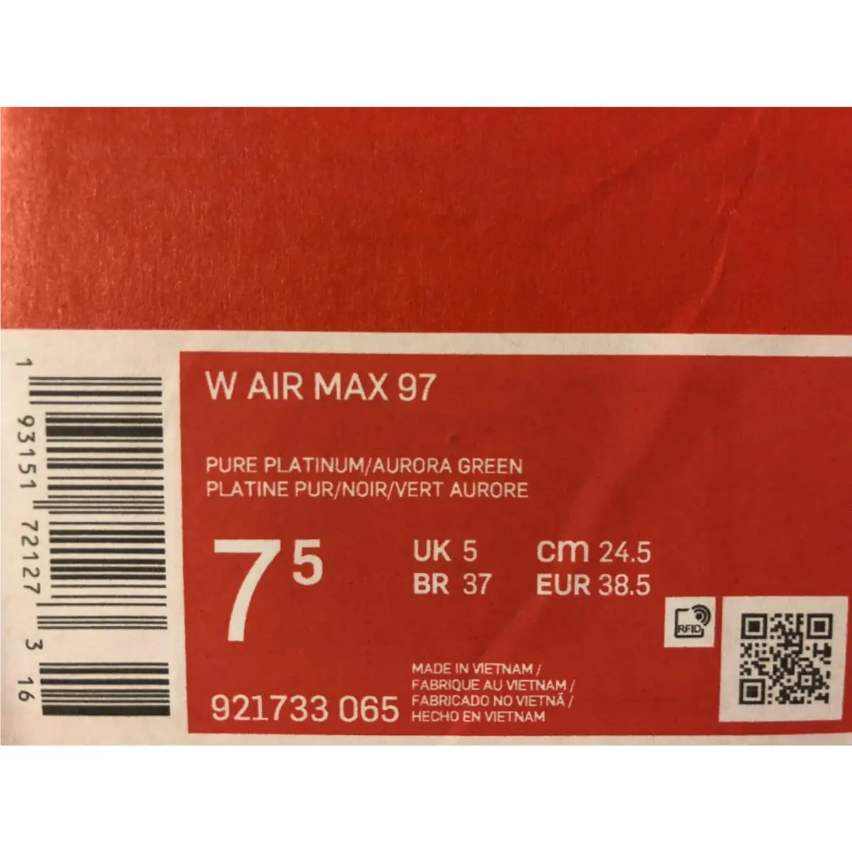 Nike shoes - Nike Air Max 97 - Air Max - 921733-065 - Green (UPC: 0193151721273) 3