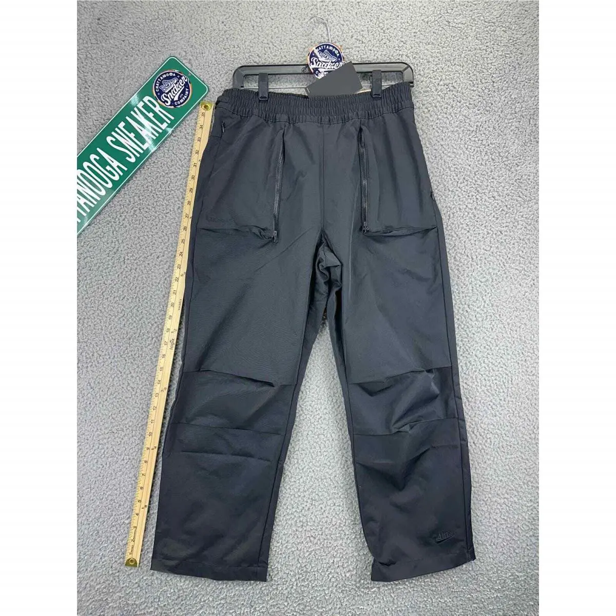Nike Tech Pack Wove Pants Womens Small Black Minimalist Street Style S