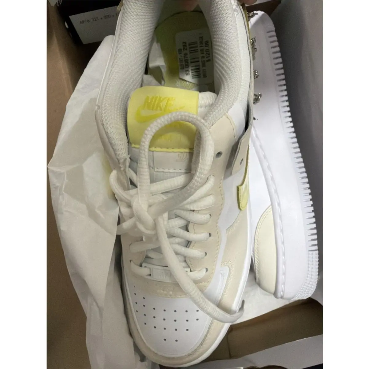 Nike shoes - Nike Air Force 1 - Air Force - DJ5197-100 - Ivory, Manufacturer: Pale Ivory/Light Zitron 3