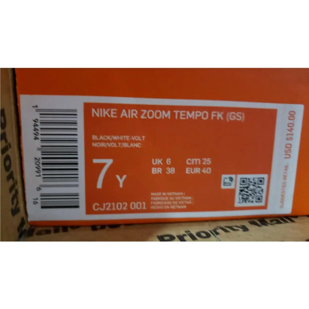 Nike shoes - Nike Zoom Tempo FK - Zoom Tempo - CJ2102 001 - Black/White-Volt (UPC: 194494209916) 5