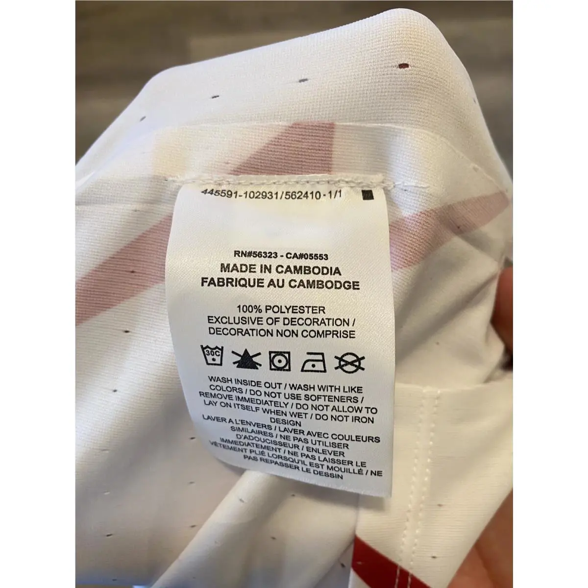 Nike clothing - CW1257-100 - CW1257-100 - White Red (UPC: 194275980973) 7
