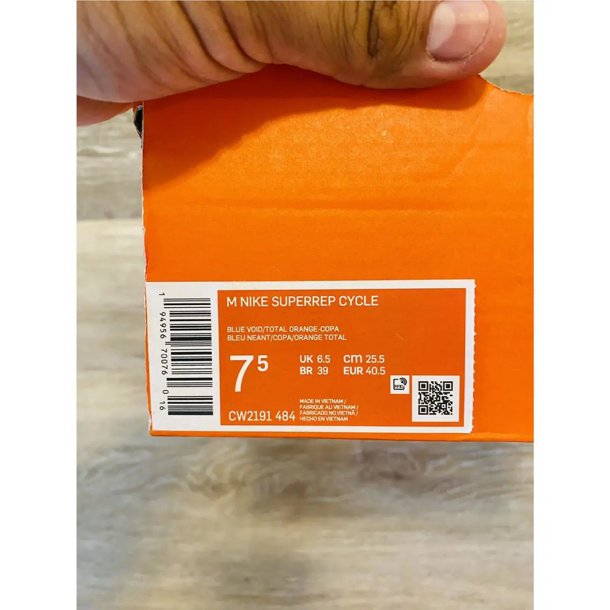 Nike shoes - Nike Superrep Cycle - Superrep Cycle - CW2191-484 - Blue Void-Total Orange (UPC: 0194956700760) 9