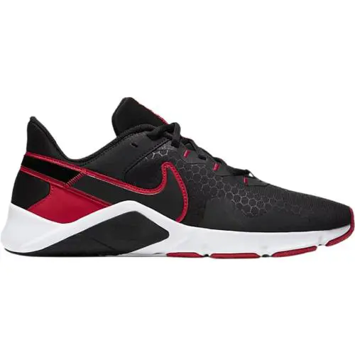 Nike Legend Essential 2 Black University Red White Sneakers CQ9356-005 Men`s 12 - Black