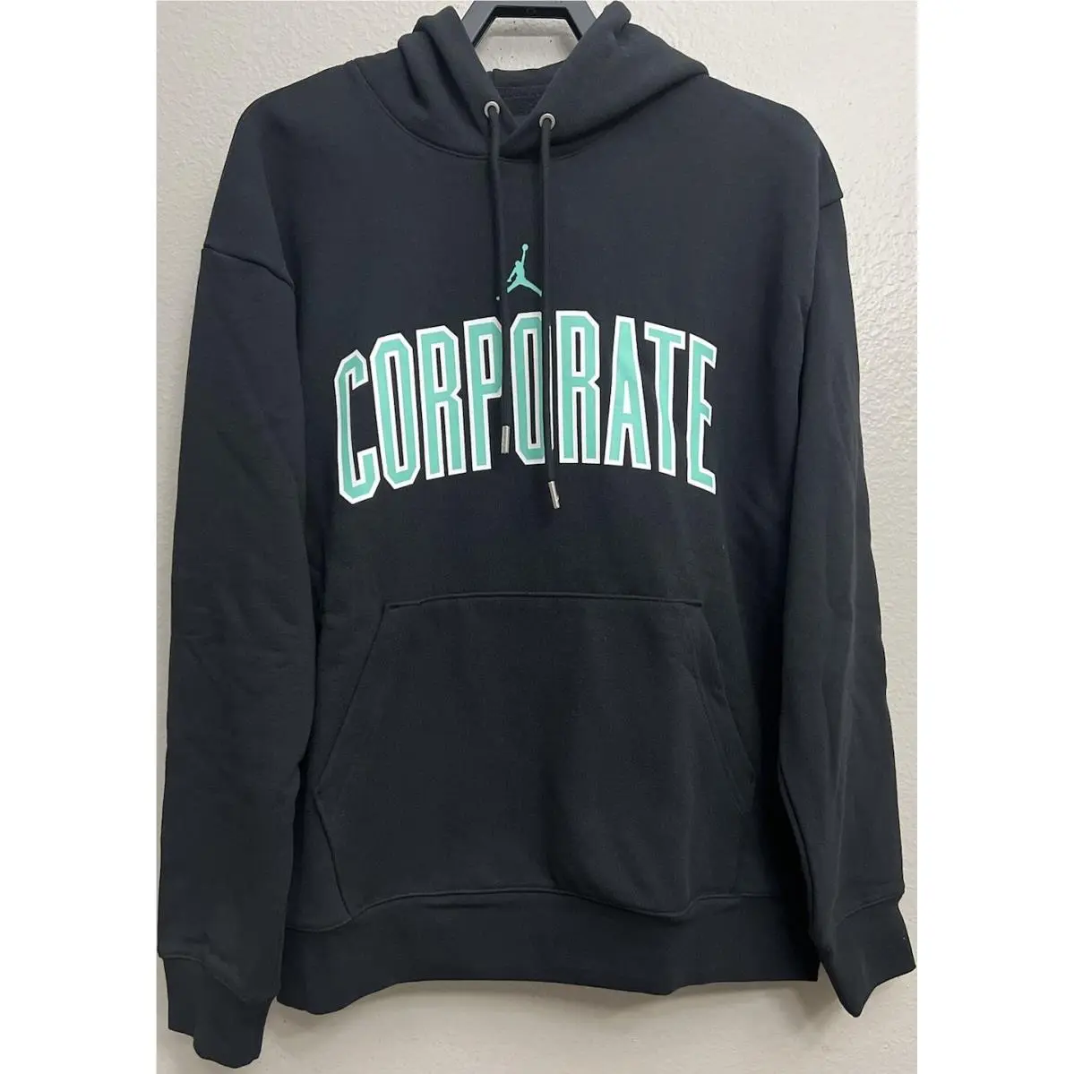 Air Jordan Corporate Pullover Hoodie Air Ship Black Mens Sz Large FQ7688 010 by Nike