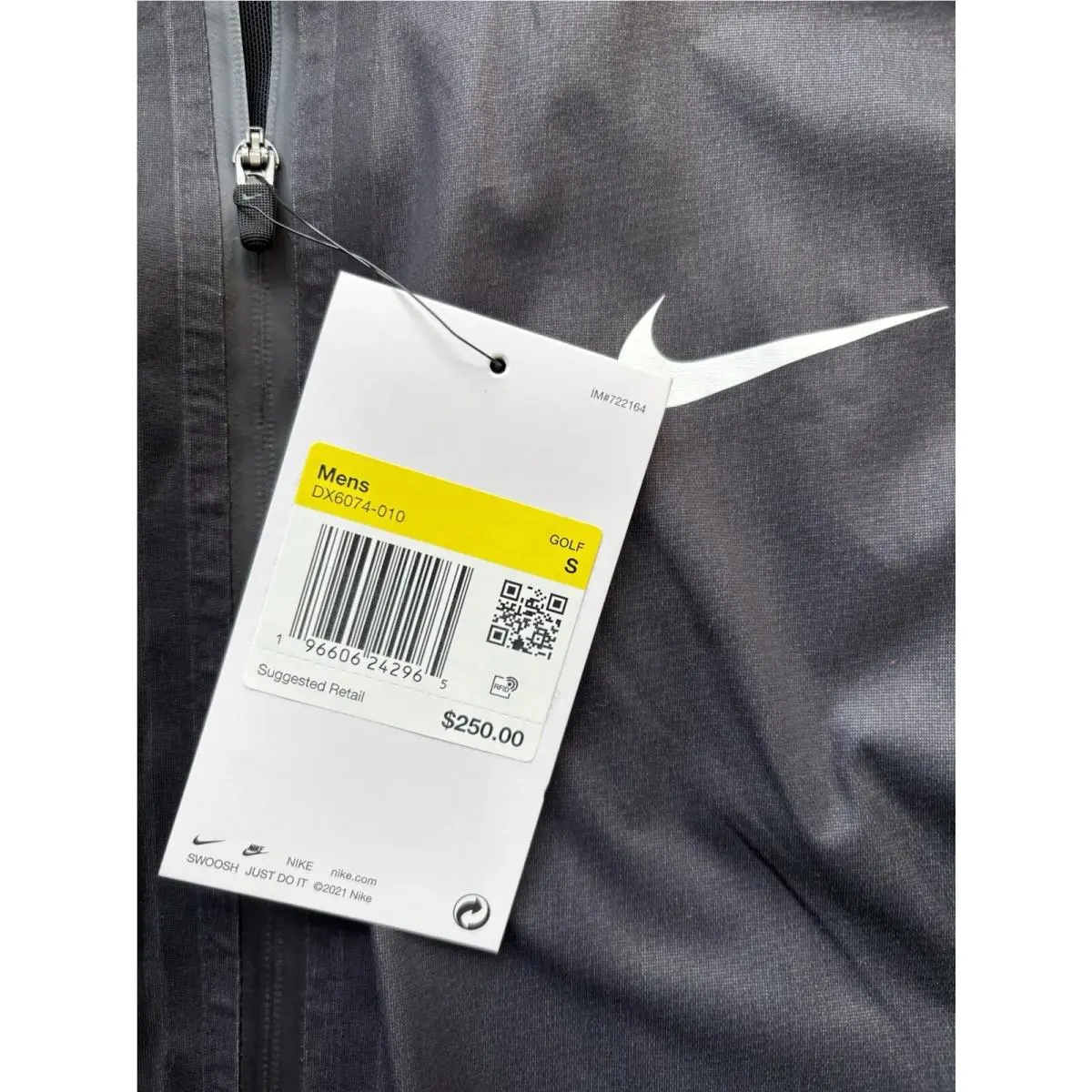 Nike clothing - Nike Storm-FIT ADV Full-Zip Waterproof Golf Jacket - DX6074010 - Black (UPC: 196606242965) 10