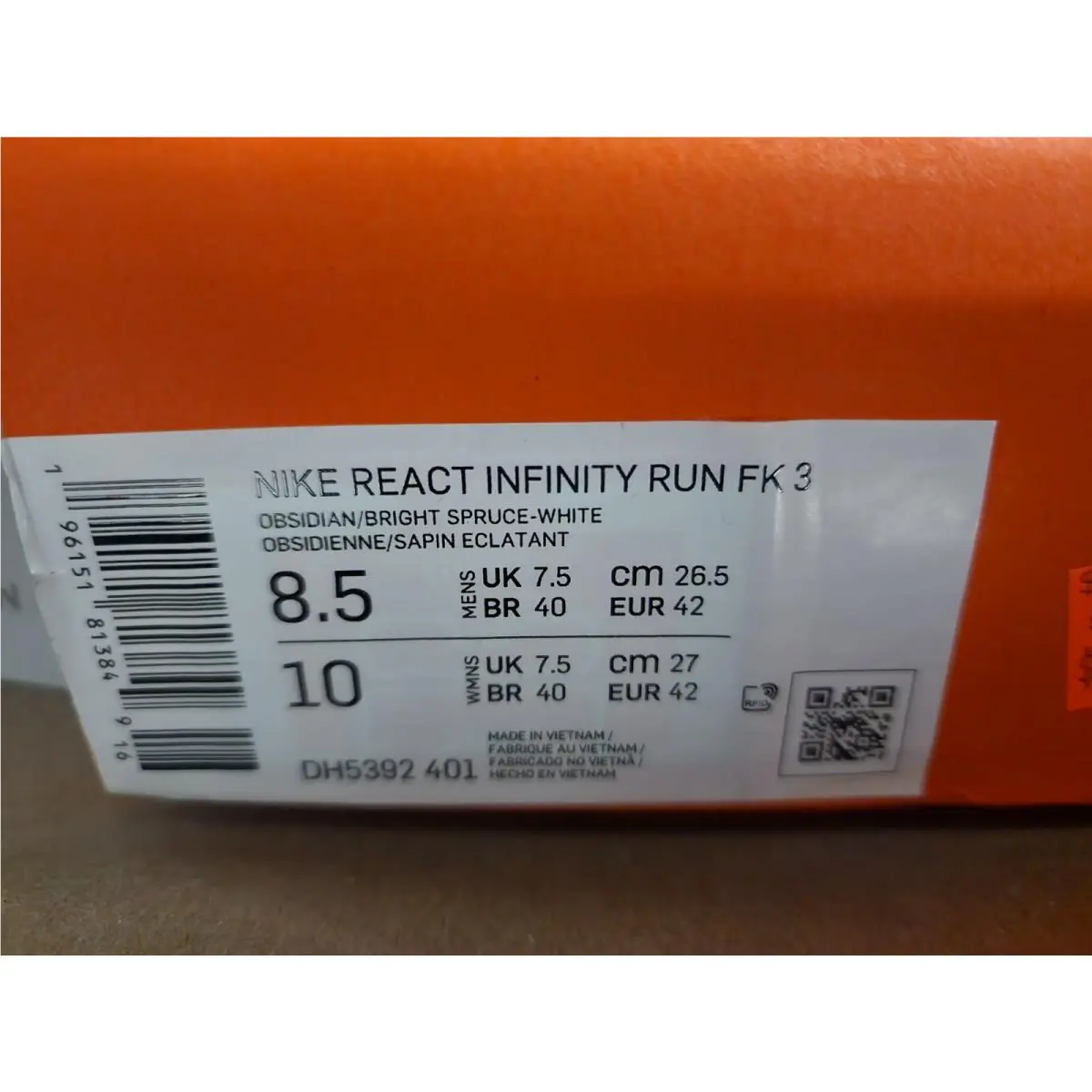 Nike shoes - Nike React Infinity Run FK 3 - DH5392-401 - Blue (UPC: 196151813849) 6
