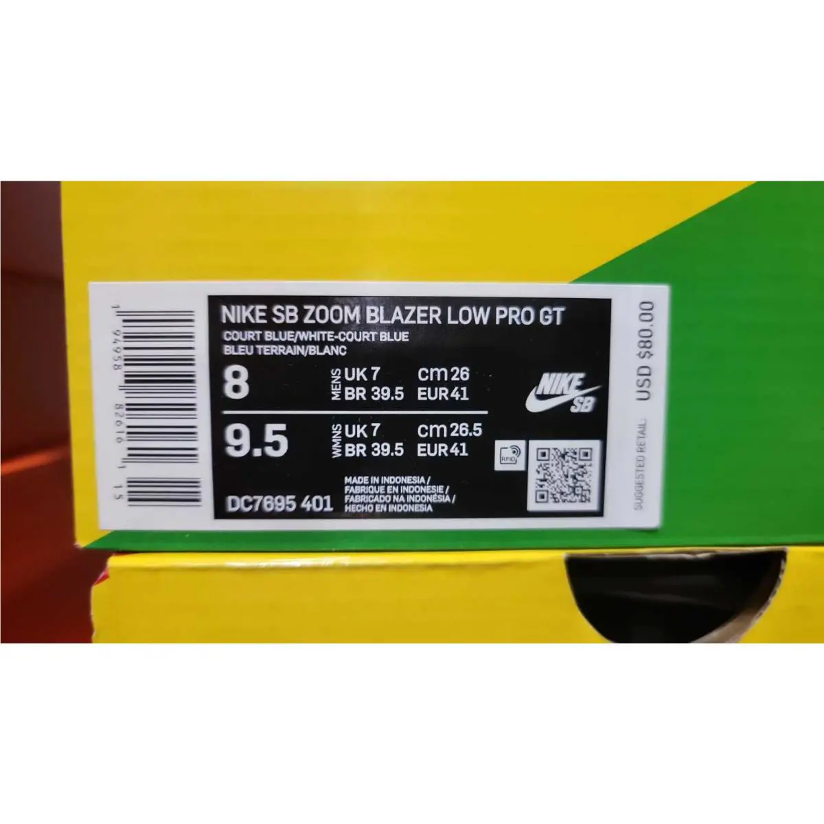 Nike shoes - Nike SB Zoom Blazer Low Pro GT - DC7695 401 - Court Blue/White-Court Blue (UPC: 194958826161) 10