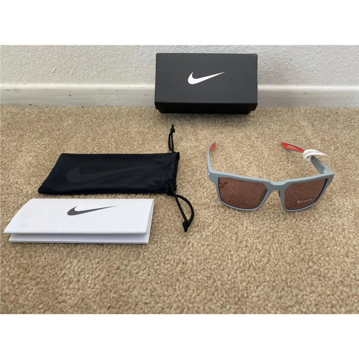 Women Nike Fleet EVO994 Sunglasses Matte Grey Frame Max Optics® Speed Tint