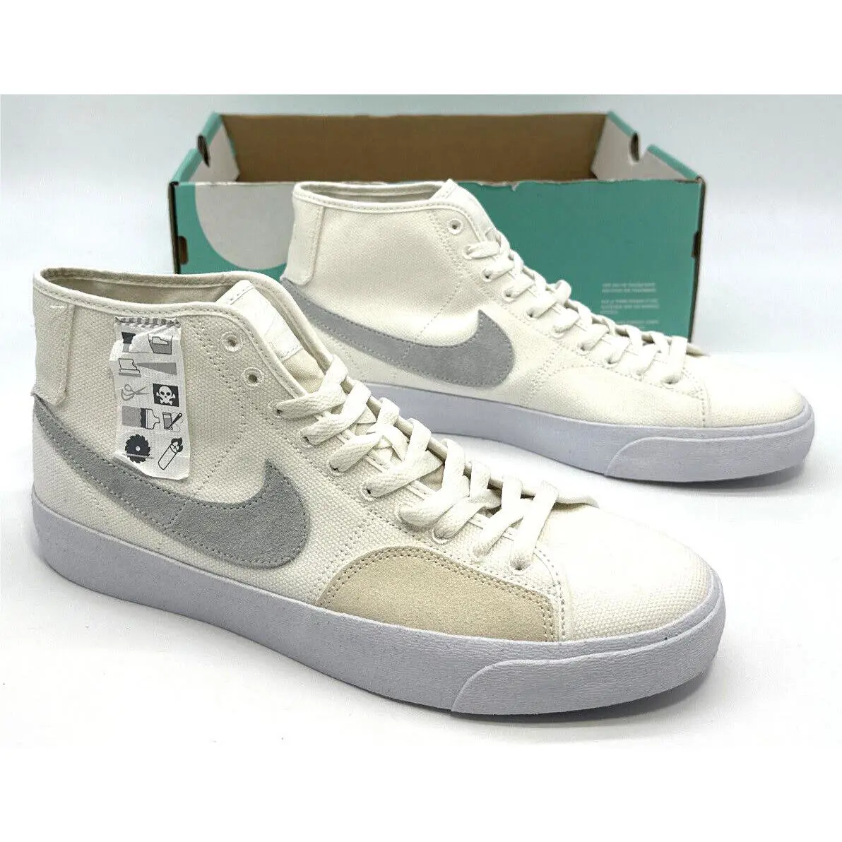 Nike shoes - Nike SB Blazer Court Mid PRM - DZ7635-110 - White 0