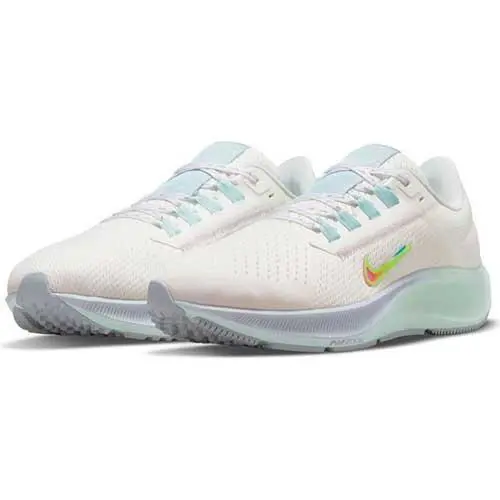 Nike Woman`s Air Zoom Pegasus 38 Summit White/volt-black-aura Size 10 - SUMMIT WHITE/VOLT-BLACK-AURA