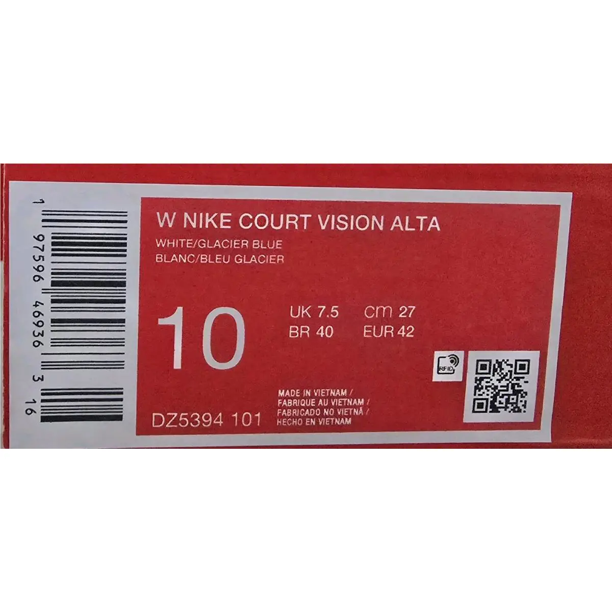 Nike shoes - Nike Court Vision - Court Vision - White (UPC: 197602598247) 5