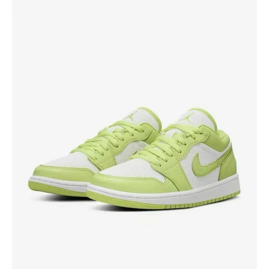 Nike Air Jordan 1 Low Womens Size 11.5 Limelight White Yellow DH9619-103