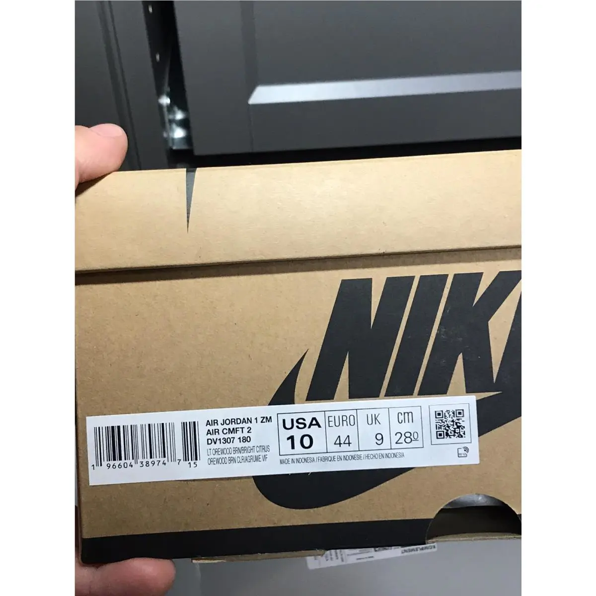 Nike shoes - Nike Air Jordan 1 - Air - DV1307-180 - Light Orewood Brown/Sail/Celestial Gold/Bright Citrus 9